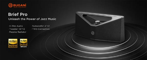 Bugani BRIEF PRO Taşınabilir Bluetooth Hoparlör