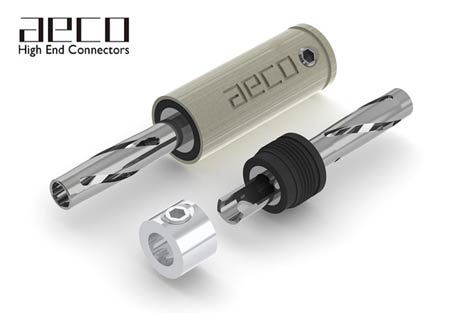 AECO ABP 1111R Rhodium Banana Plug