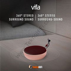 Vifa CITY Taşınabilir Bluetooth Hoparlör 'Burgundy Blush'