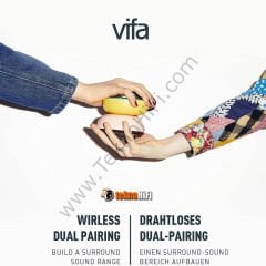 Vifa CITY Taşınabilir Bluetooth Hoparlör 'Burgundy Blush'