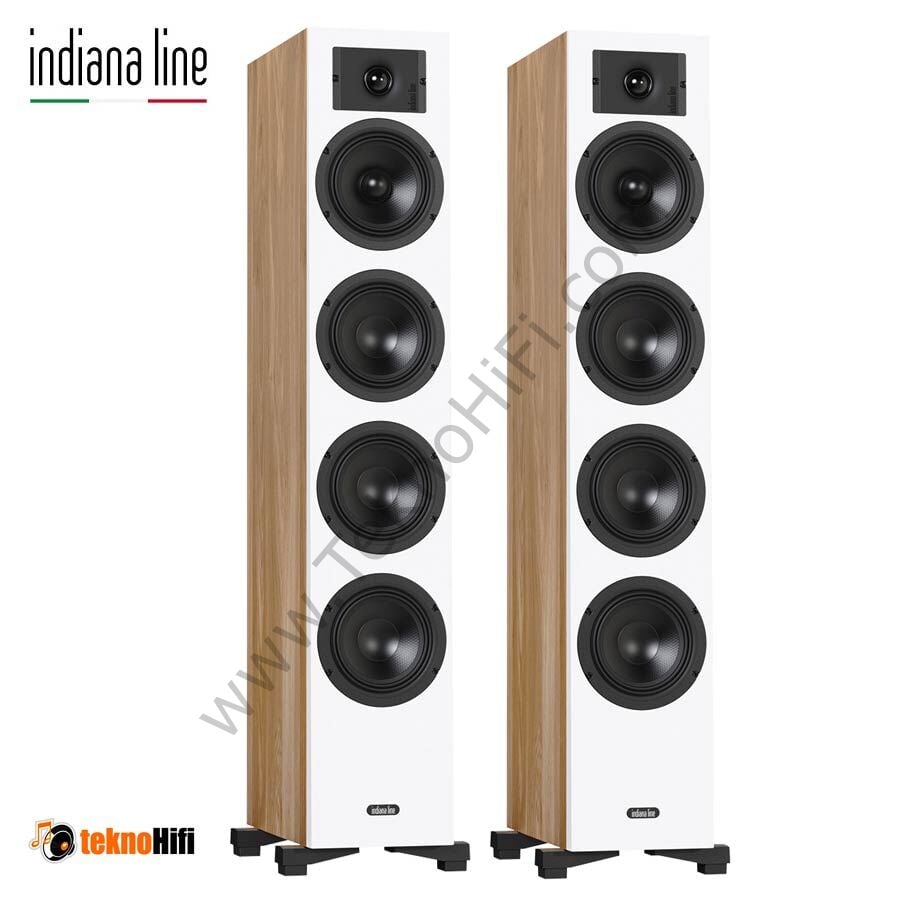 Indiana Line DIVA 6 Kule Hoparlör 'Çift' Beyaz-Meşe