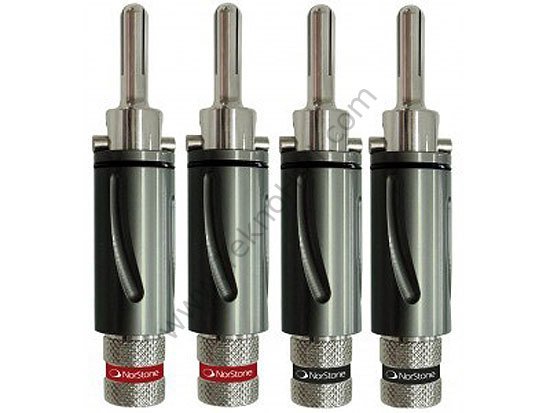 NorStone Banana Plugs BLS500 Gümüş 4'lü set