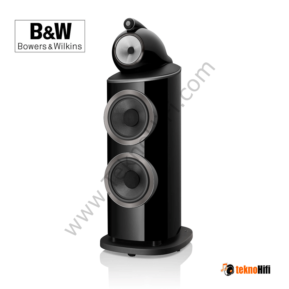 Bowers & Wilkins 801 D4 Kule Hoparlör 'Çift' Siyah