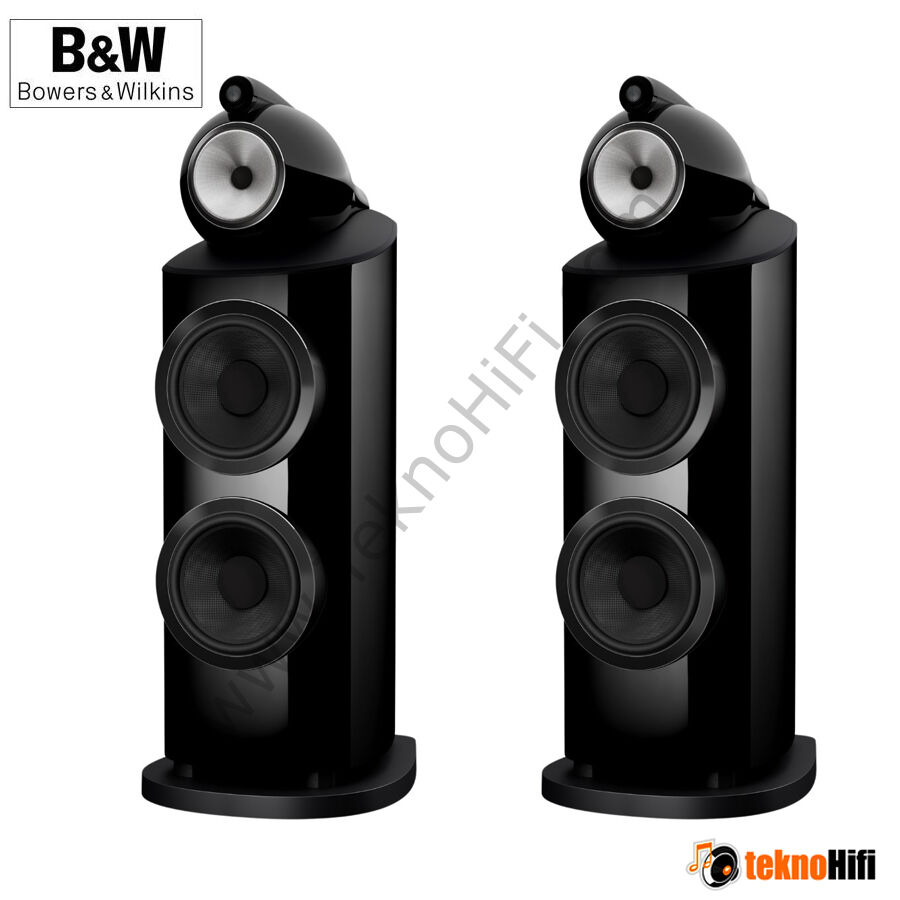 Bowers & Wilkins 801 D5 Kule Hoparlör 'Çift' Siyah