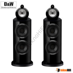 Bowers & Wilkins 801 D5 Kule Hoparlör 'Çift' Siyah