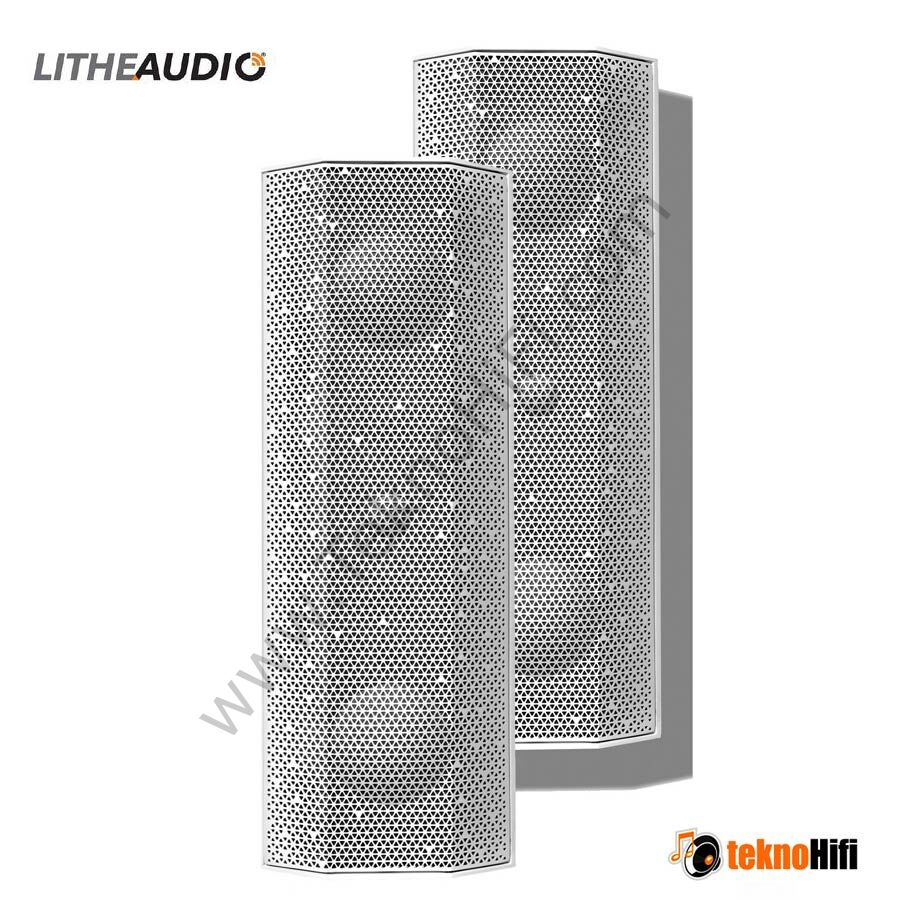 Lithe Audio IO1 Wi-Fi ve Bluetooth Hoparlör 'İç/Dış Mekan' 'Takım Aktif+pasif' Beyaz