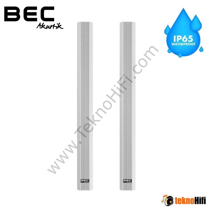 BEC Akustik IC 100 WP Line Array Outdoor Hoparlör 'Çift' Beyaz
