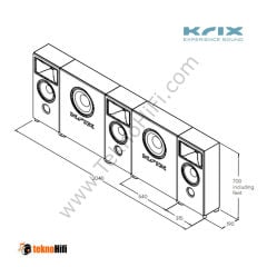 Krix MX-5 Ekran Arkası Hoparlör sistemi