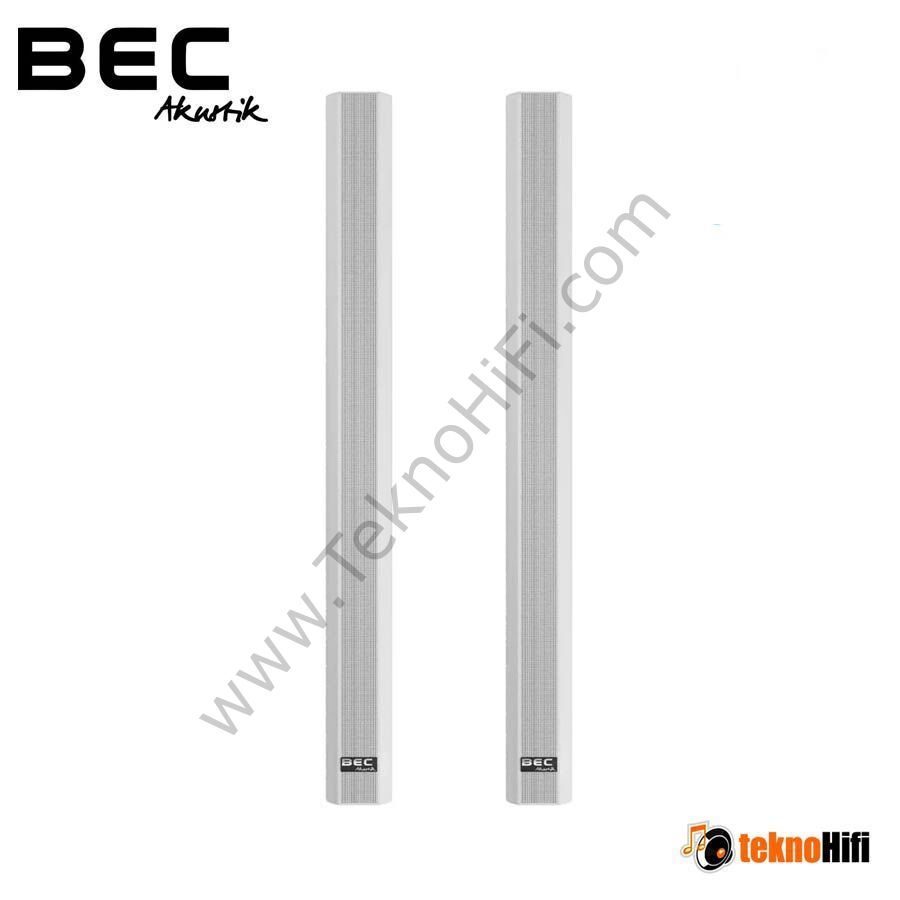 BEC Akustik IC 100 Line Array Hoparlör 'Çift' Siyah / Beyaz Beyaz