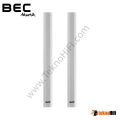BEC Akustik IC 100 Line Array Hoparlör 'Çift' Siyah / Beyaz Beyaz