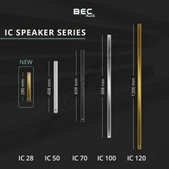 BEC Akustik IC 70 Line Array Hoparlör 'Çift' Altın / Gümüş