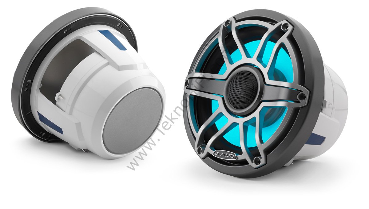 JL Audio M6-880X-SG LED Gunmetal Marine Hoparlör 'Çift'