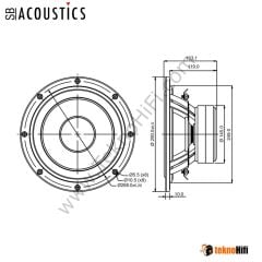 SB Acoustics SB29NRX75-8 10'' Woofer /Norex