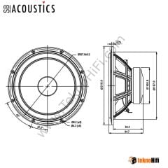SB Acoustics SB20PFCR30-8 8'' Kağıt Woofer