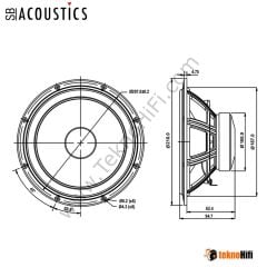 SB Acoustics SB20PFCR30-4 8'' Kağıt Woofer