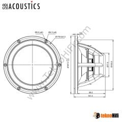 SB Acoustics SATORI MW19TX-8 Textreme 7,5'' Midwoofer