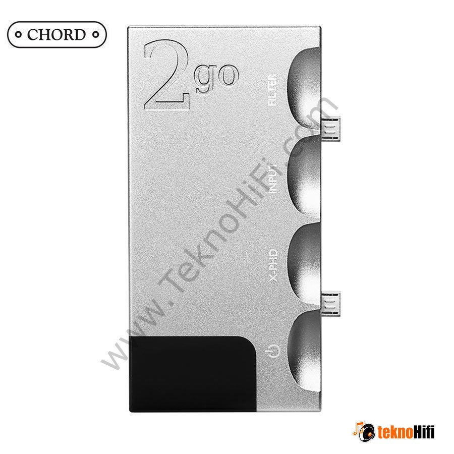 Chord Electronics 2go Hugo 2 için taşınabilir müzik çalar/streamer Gümüş