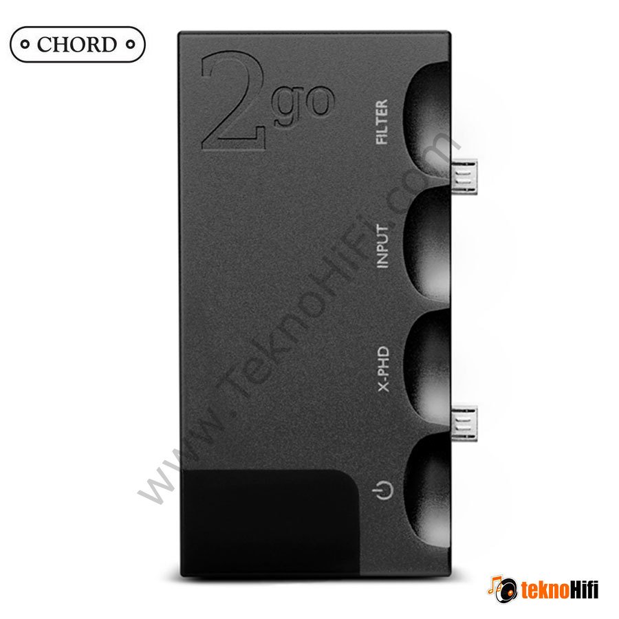 Chord Electronics 2go Hugo 2 için taşınabilir müzik çalar/streamer Siyah