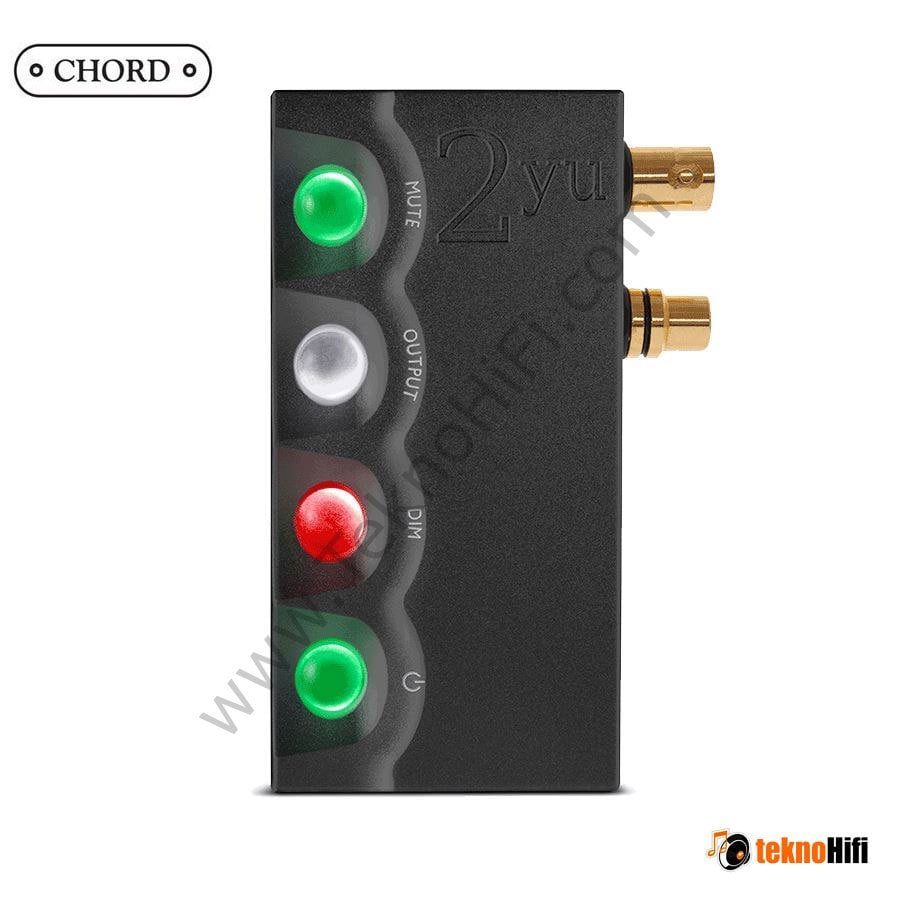 Chord Electronics 2yu  2go için müzikal saydamlığa sahip ses arayüzü Siyah