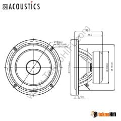 SB Acoustics SB17MFC35-4 6'' Midwoofer / Polypropylene
