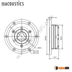 SB Acoustics SATORI TW29BN-B-8 / Beryllium Tweeter