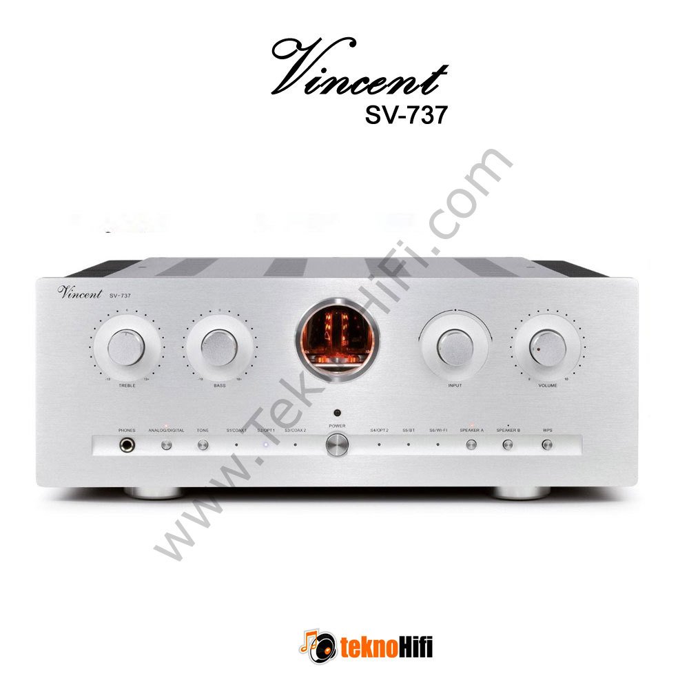 Vincent SV-737 Hibrit Entegre Amplifikatör Gümüş