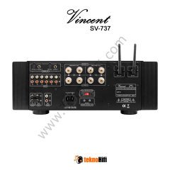 Vincent SV-737 Hibrit Entegre Amplifikatör Siyah