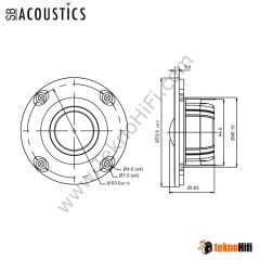 SB Acoustics SB26STCN-C000-4 Dome Tweeter