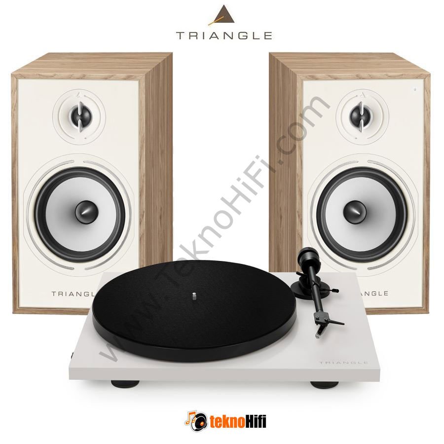 Triangle BR03 Connect + Lunar 1 Bluetooth Hoparlör + Pikap Paketi Açık meşe