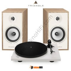 Triangle BR03 Connect + Lunar 1 Bluetooth Hoparlör + Pikap Paketi Açık meşe