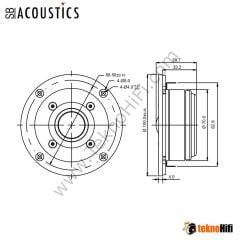 SB Acoustics SB26STAC-C000-4 Dome Tweeter