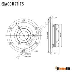 SB Acoustics SATORI TW29RN-B-8 Tweeter