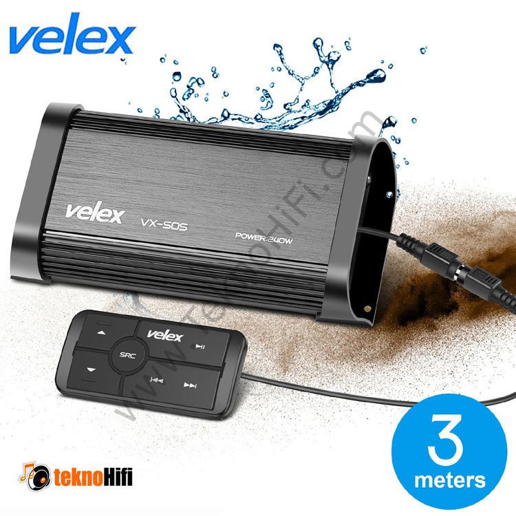 Velex VX505 Marine Amplifikatör 4 x 60W