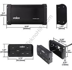 Velex VX505 Marine Amplifikatör 4 x 60W