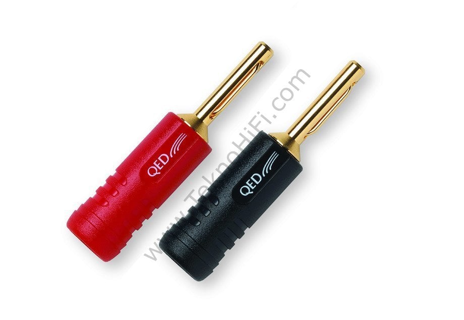 QED QE-1870 SCREWLOC ABS 4mm BANANA 1 Kırmızı + 1 Siyah
