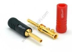 QED QE-1870 SCREWLOC ABS 4mm BANANA 1 Kırmızı + 1 Siyah