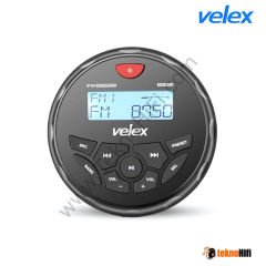 Velex VX150 IPx5 4x45W Marine Bluetooth Stereo Receiver Siyah