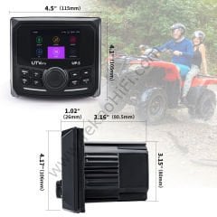 Velex UP5 IPx5 4x45W Marine Bluetooth Stereo Receiver