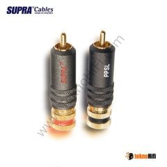 Supra PPSL RCA Plug ' Çift - Kırmızı/Siyah'