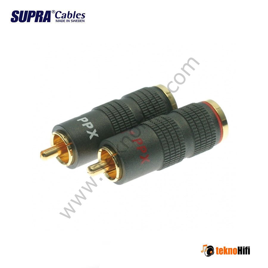 Supra PPX RCA Plug ' Çift - Kırmızı/Siyah'