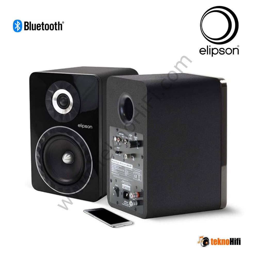 Elipson FACET 6B BT Bluetooth Aktif Hoparlör 'Çift' Siyah