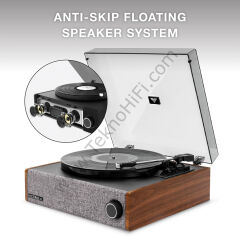Victrola Eastwood Bluetooth'lu Hoparlörlü Pikap 'Walnut'