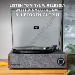 Victrola Eastwood Bluetooth'lu Hoparlörlü Pikap 'Walnut'