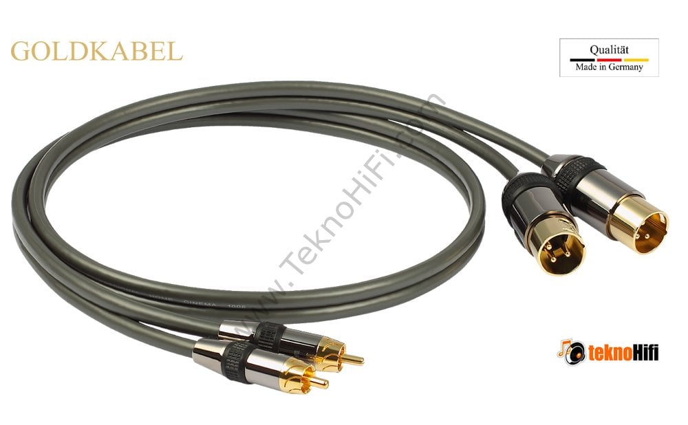 GoldKabel profi CINCH-XLR Kablo '1,5 Metre'