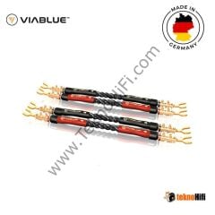 VIABLUE SC-4 JUMPER Gümüş Köprü Kablosu 'TS Spade 8 mm.' 4'lü Set