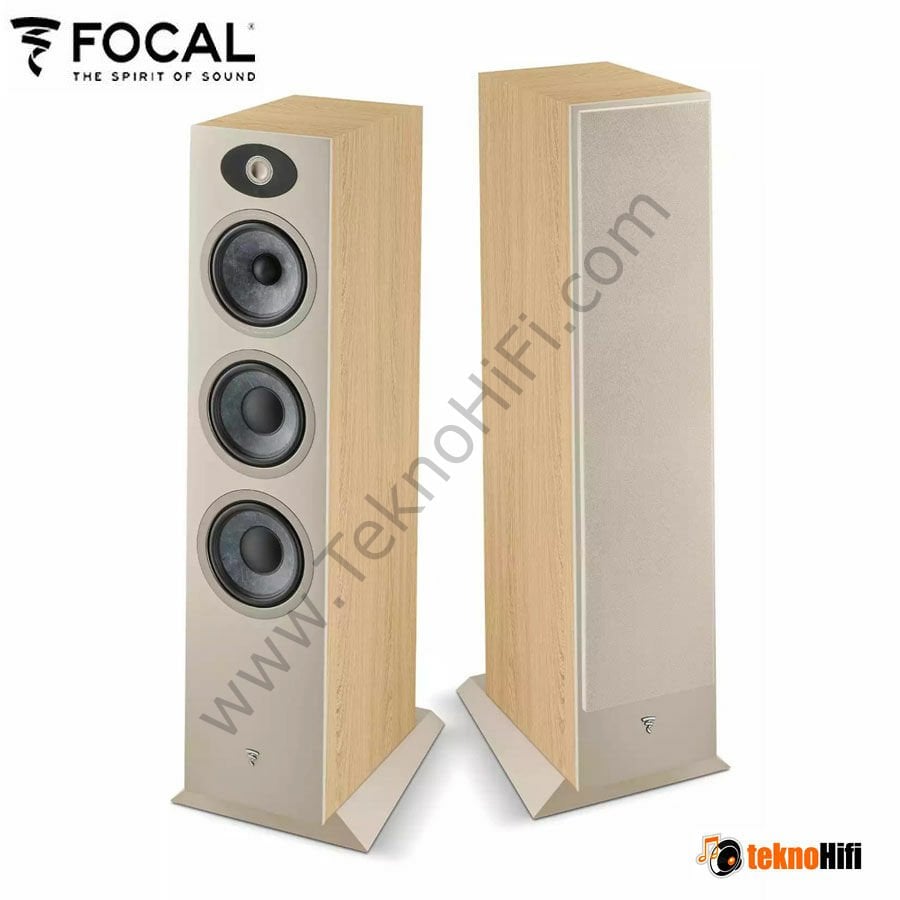 Focal Theva No3 Kule Hoparlör Açık Ahşap