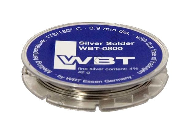 ixlos silver plate ofc cable WBT-0101使用 WBT-0800 42g Gümüş Lehim Teli