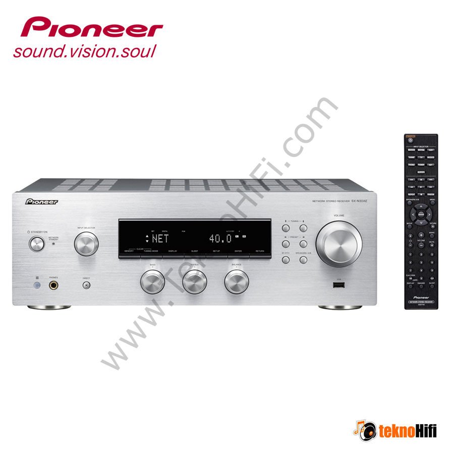 Pioneer SX-N30AE Stereo Network Amplifikatör Gümüş