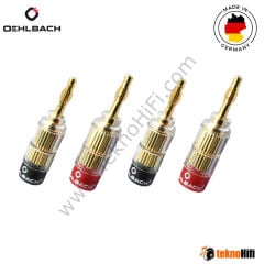 Oehlbach D1C103020 Banana Gold Konnektör '4'lü Set'