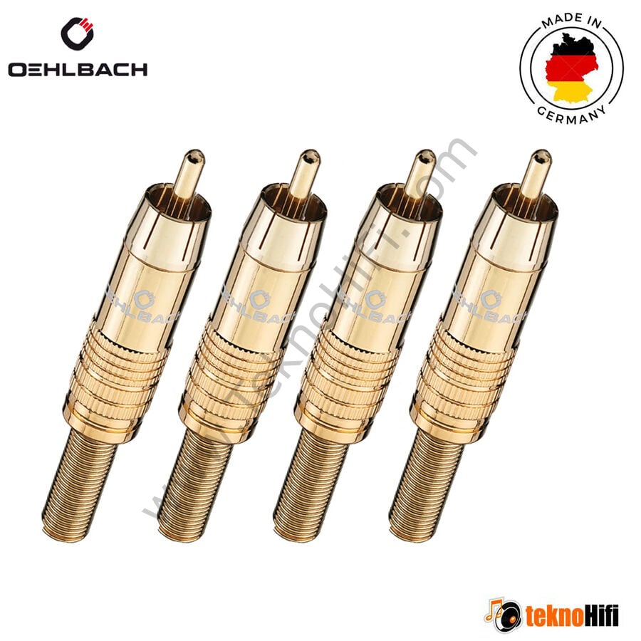 Oehlbach D1C4101 CJG 51 RCA Konnektör '4'lü Set'